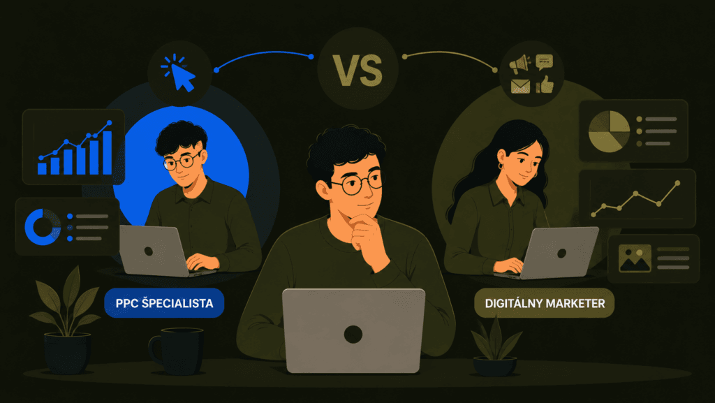 PPC špecialista vs. digitálny marketér — rozdiel v expertíze a hĺbke znalostí